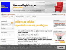 Tablet Screenshot of obyvaci-steny-nabytek.cz